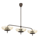 Thesis Lighting 207787A Fiorello Linear Pendant in Forged Bronze