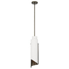 Thesis Lighting 207788A Enzio Pendant in Forged Bronze, Matte White
