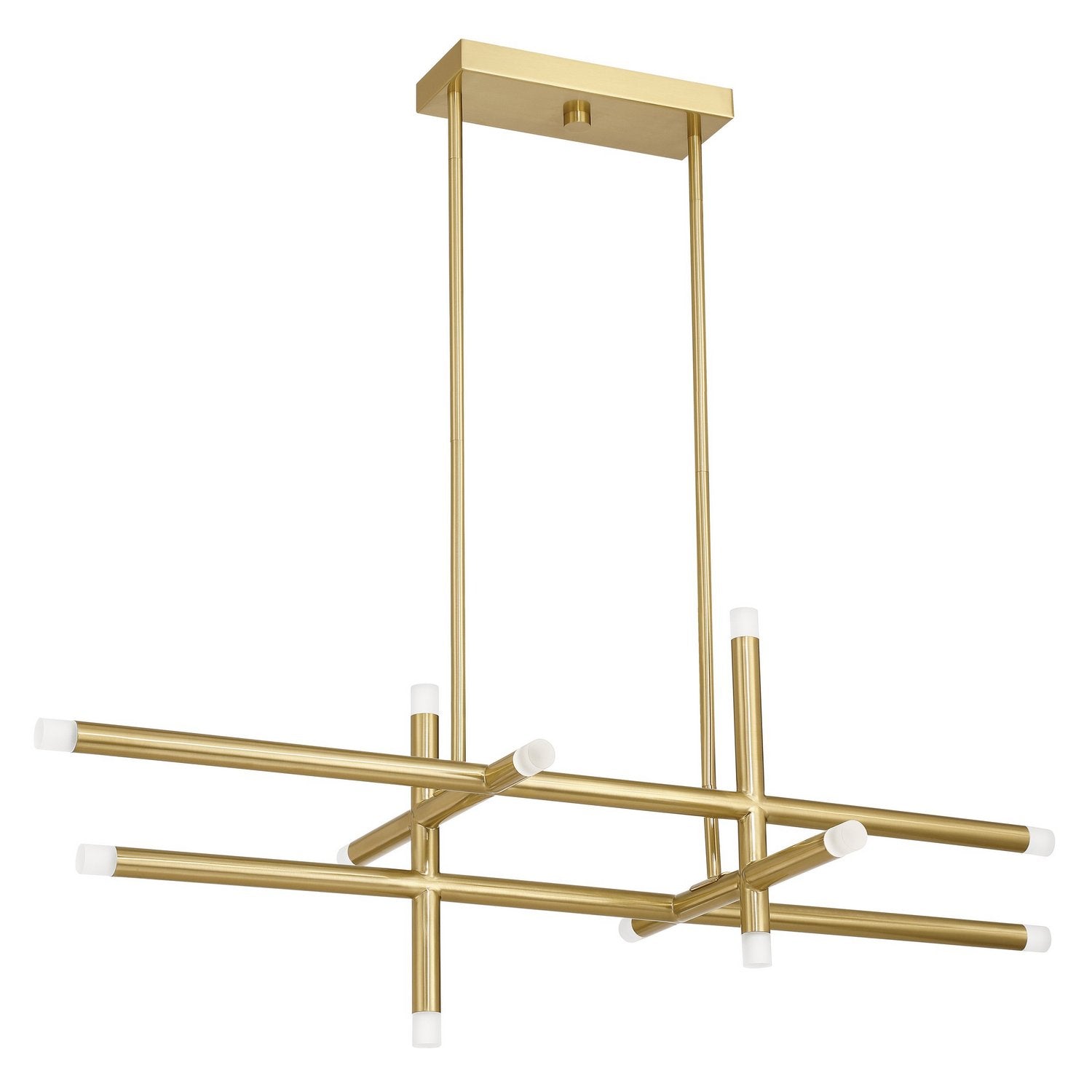 Thesis Lighting 207299A Manhattan LED Chandelier in Brushed Gold