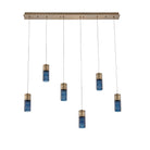 Kalco - 524961WB - LED linéaire Suspension - Kiriko - Cuivres d'hiver