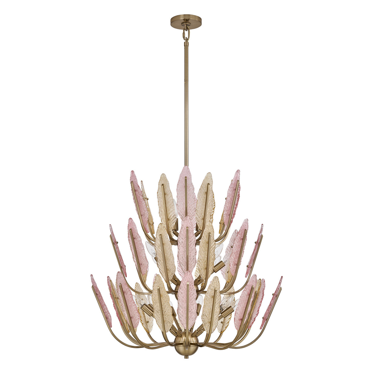 Kalco - 526555BCG - 22 Lumières Suspendu - Autumna - Or champagne brossé