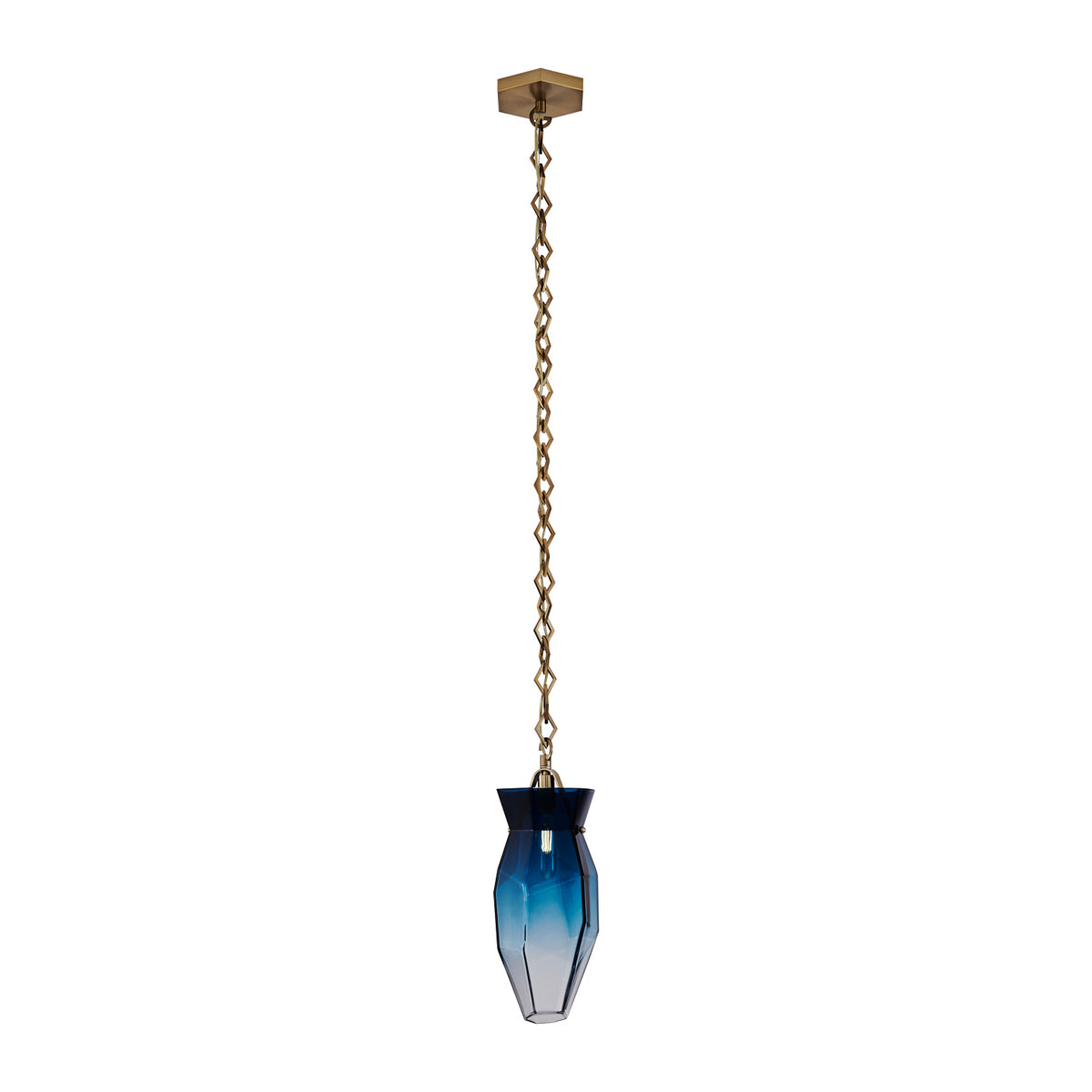 Kalco - 528311WB - One Light Pendant - Bolsa - Winter Brass