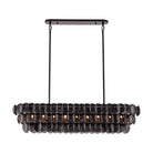Kalco - 524661BN - Ligne à neuf lumières Suspension - Uroko - Nickel noir