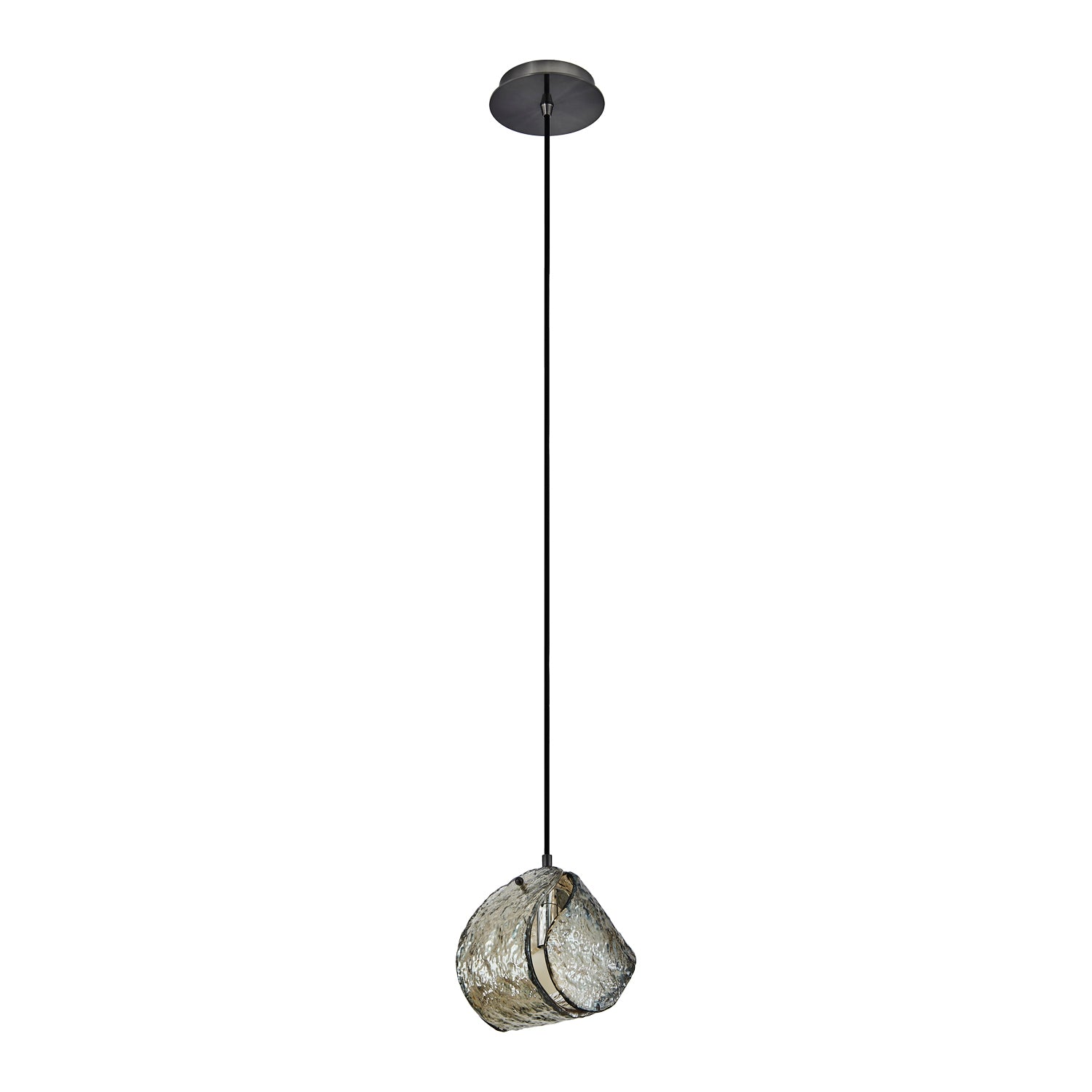 Kalco - 529511SBN - Une lumière Suspension - Pallina - Nickel noir satiné