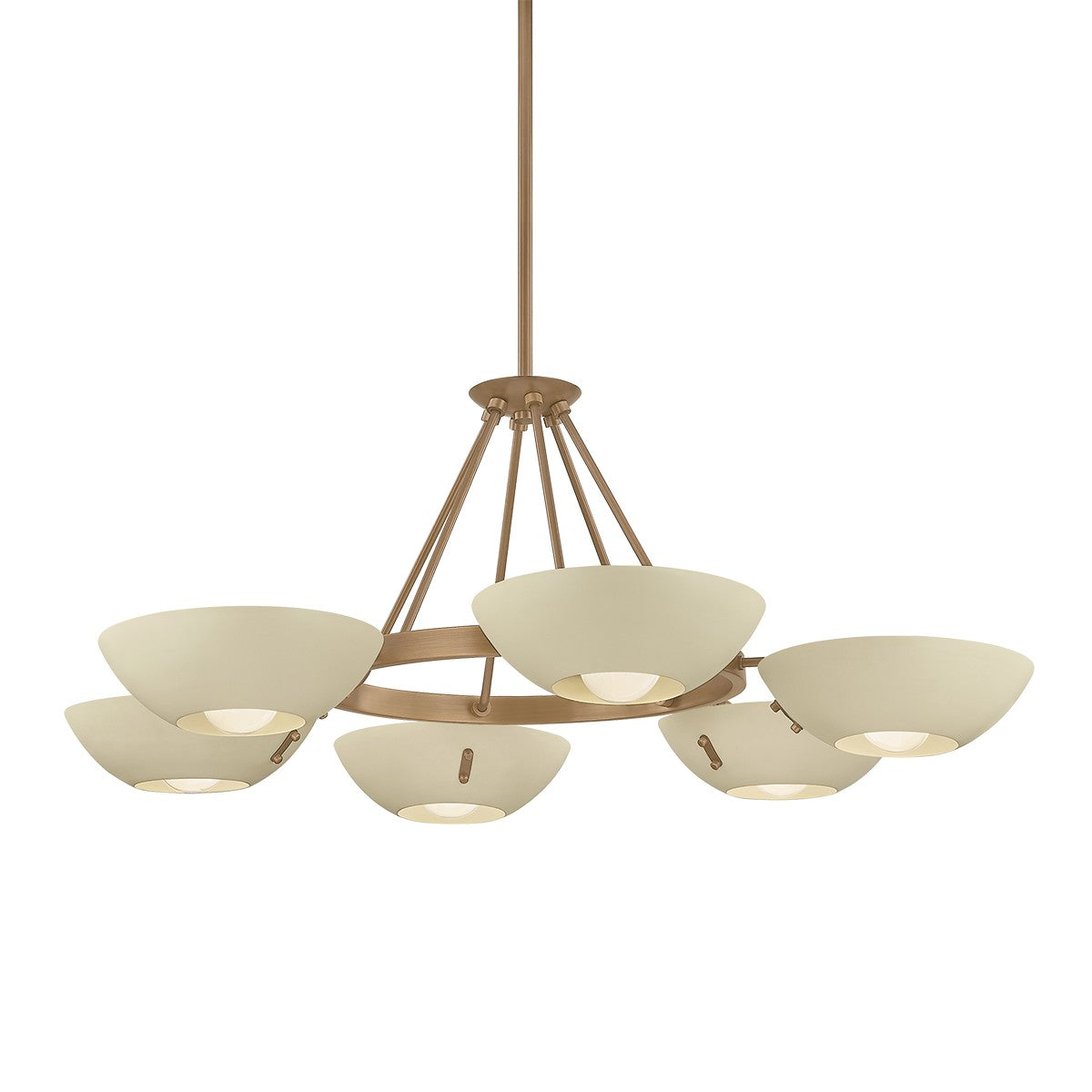 Troy Lighting Canada - F2141-PBR/SSD - Six Light Chandelier - Alturas - Patina Brass