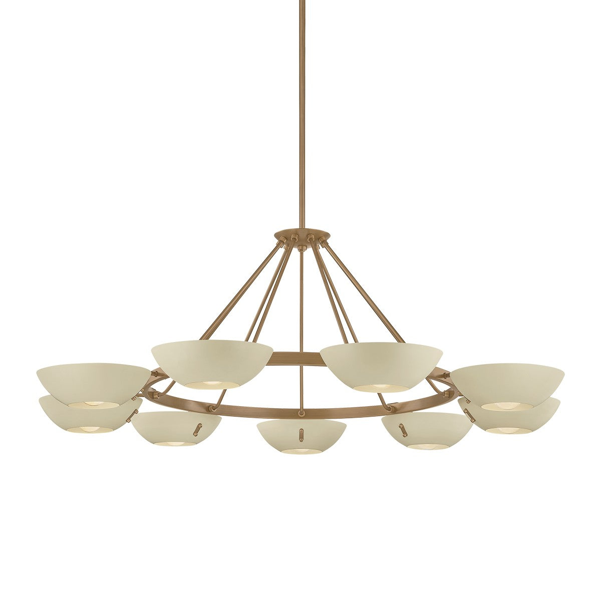 Troy Lighting Canada - F2155-PBR/SSD - Neuf lampes Suspendu - Alturas - Laiton patiné