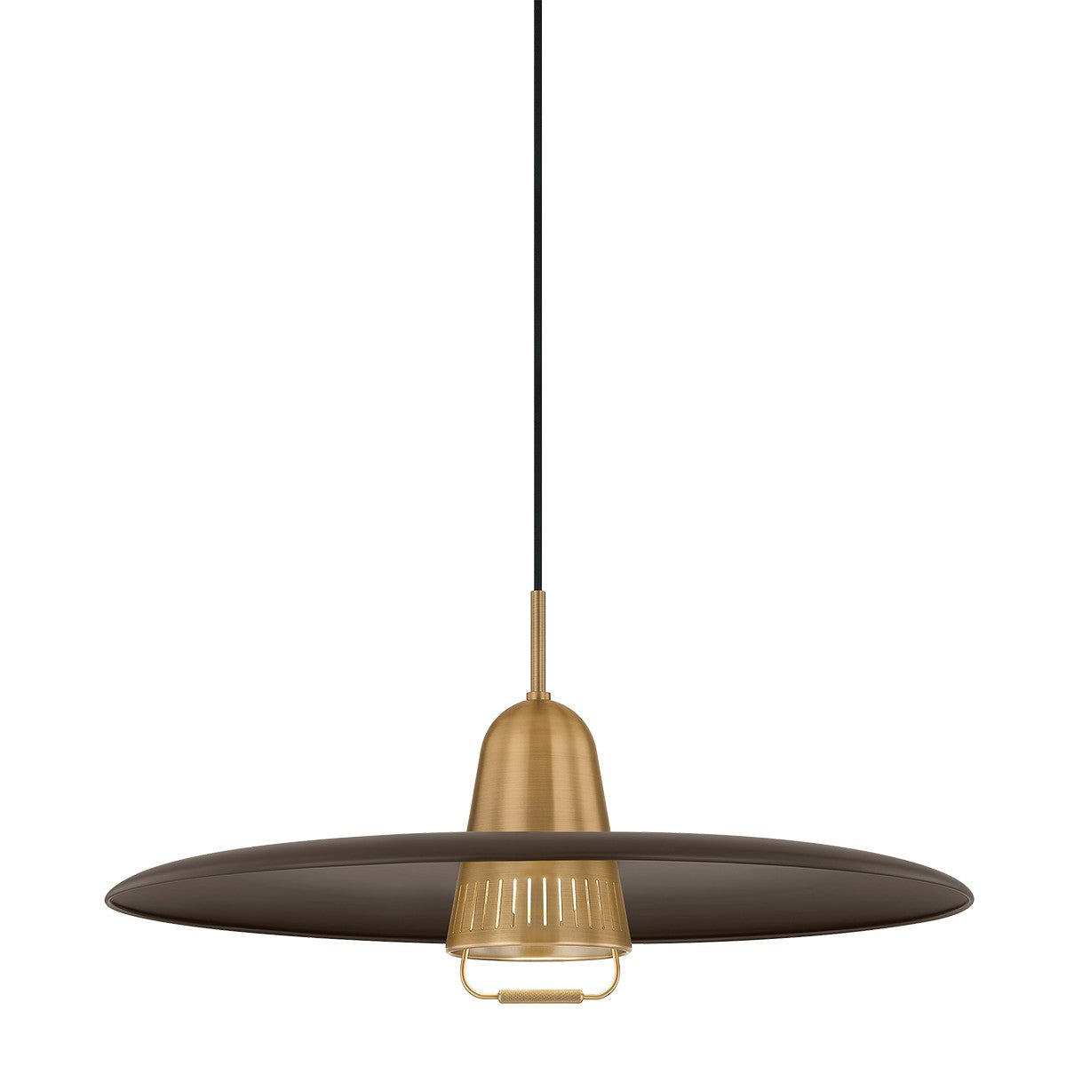 Troy Lighting Canada - F2625-PBR/BRZ - Une lampe Suspension - Gilroy - Laiton patiné