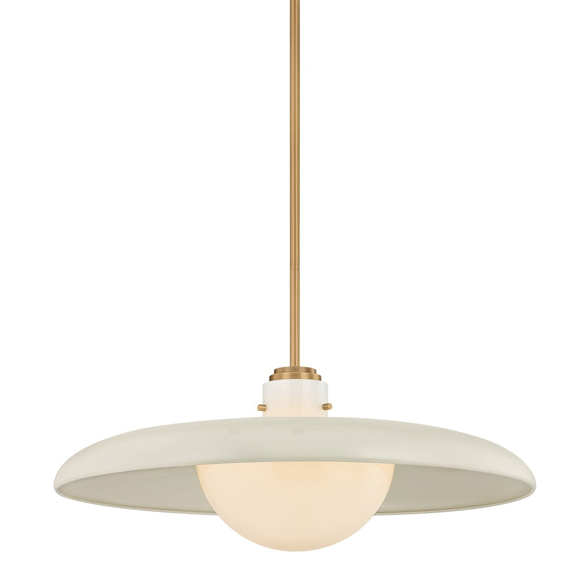 Troy Lighting Canada - F2628-PBR/OW - Une lampe Suspension - Gustavo - Laiton patiné