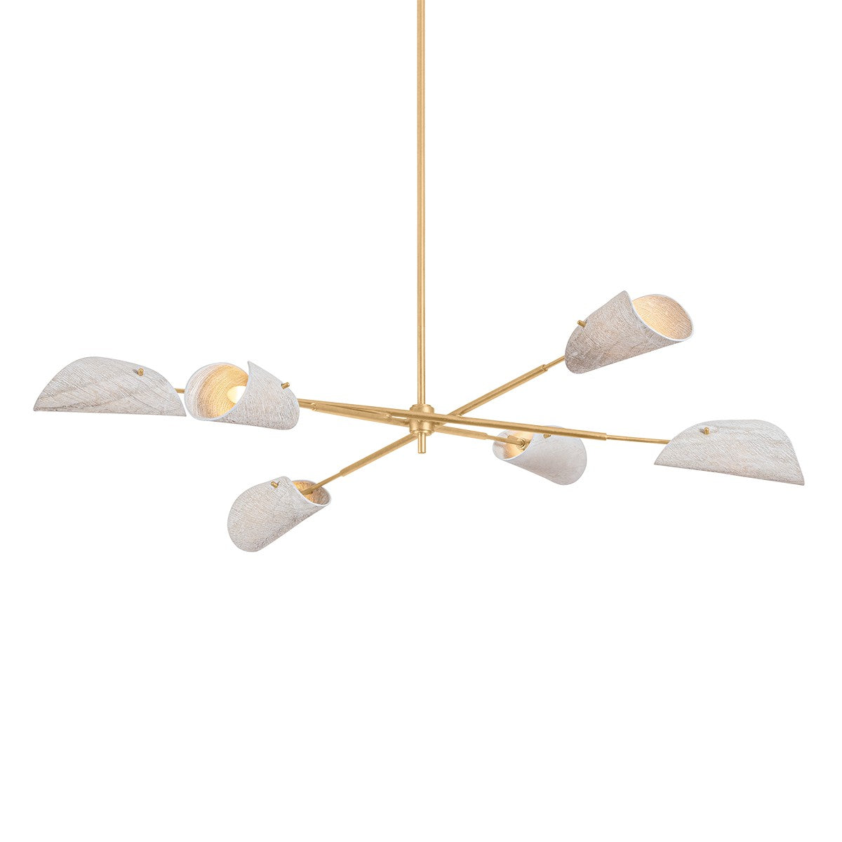 Troy Lighting Canada - F3460-VGL - Six lampes Suspendu - Ken - Feuille d'or vintage