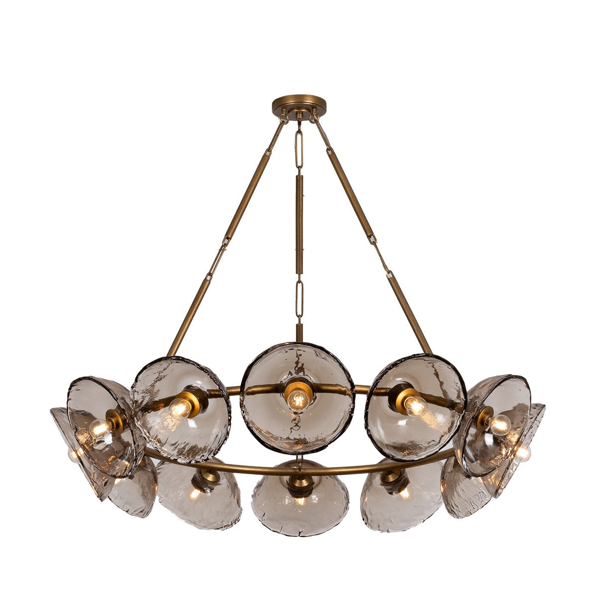 Troy Lighting Canada - F5448-PGL - Lampe à 12 lampes Suspendu - Diego - Patine Feuille d'or