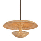 Troy Lighting Canada - F6230-BRL - Trois lampes Suspension - Draco - Feuille de bronze