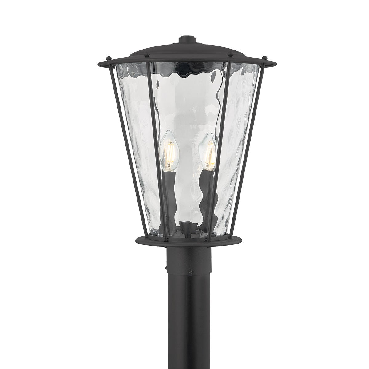 Troy Lighting Canada - P7115-TBK - Support de poteau double - Jantzen - Noir texturé