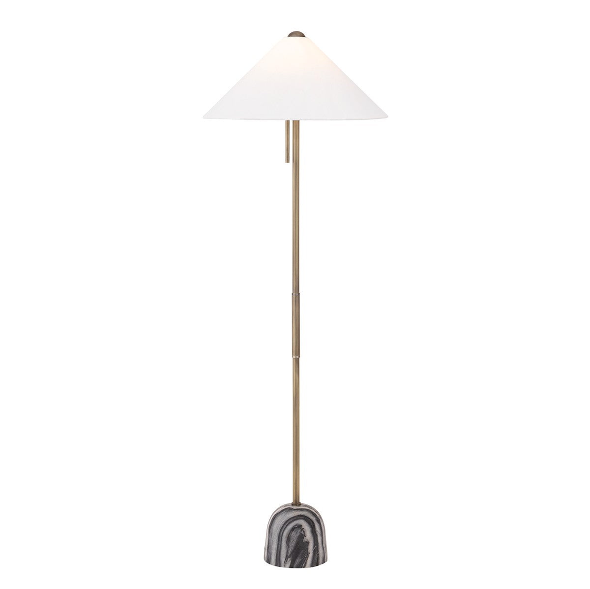 Troy Lighting Canada - PFL5064-PBR - One Light Floor Lamp - Millbrae - Patina Brass