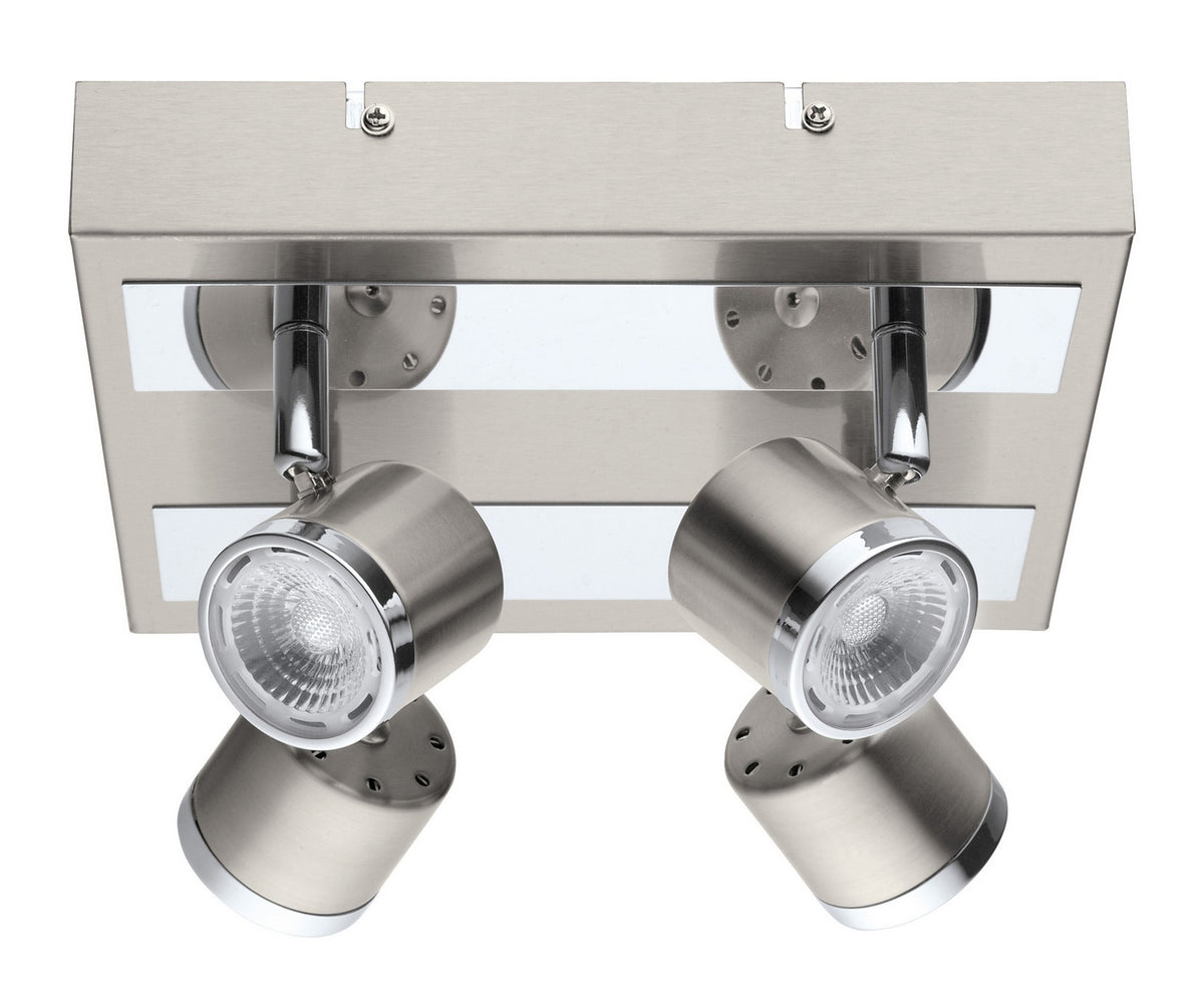 Eglo Canada - 201736A - LED Ceiling Track Light - Pierino - Matte Nickel & Chrome