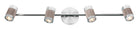 Eglo Canada - 203187A - Projecteur sur rail fixe à quatre lampes - Savannah - Chrome