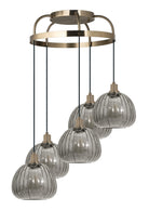 Eglo Canada - 206361A - Five Light Pendant - Ballelo - Brushed Gold