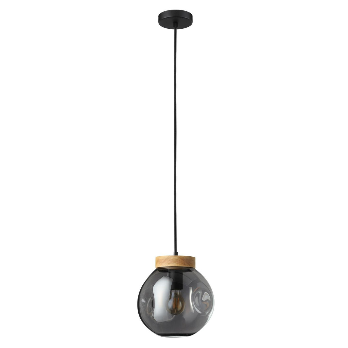 Eglo Canada - 206613A - Une lampe Suspension - Magacela - Bois noir et clair