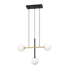 Eglo Canada - 390177A - Trois lampes linéaires Suspension - Paz - Noir / Or brossé