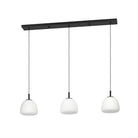 Eglo Canada - 390202A - Trois lampes linéaires Suspension - Baumes - Noir