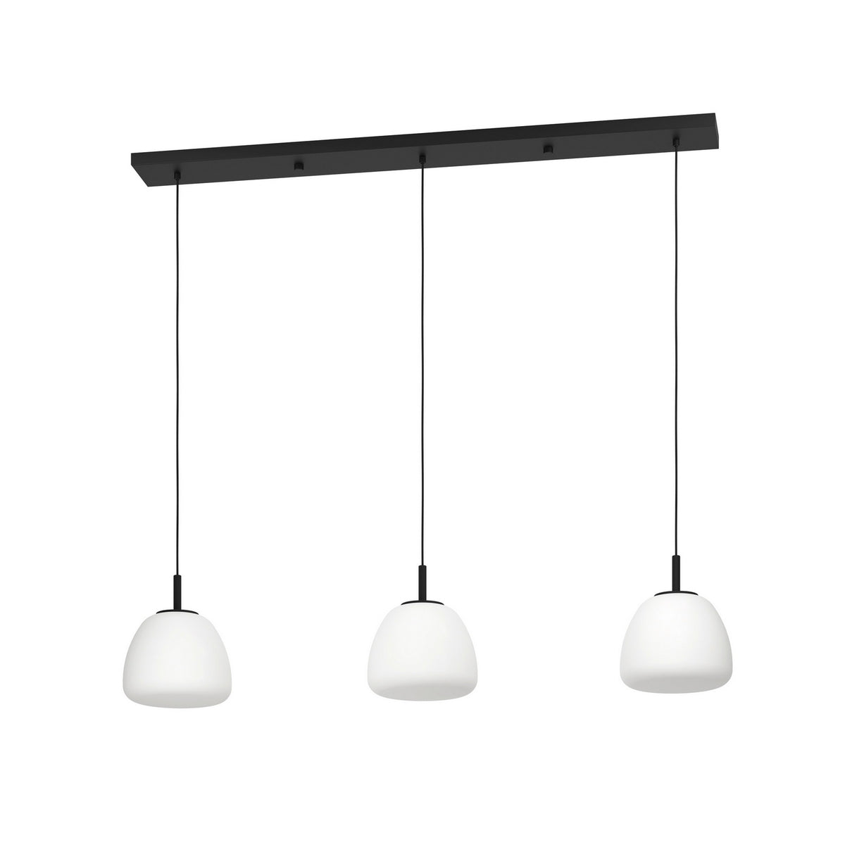 Eglo Canada - 390202A - Three Light Linear Pendant - Balmes - Black