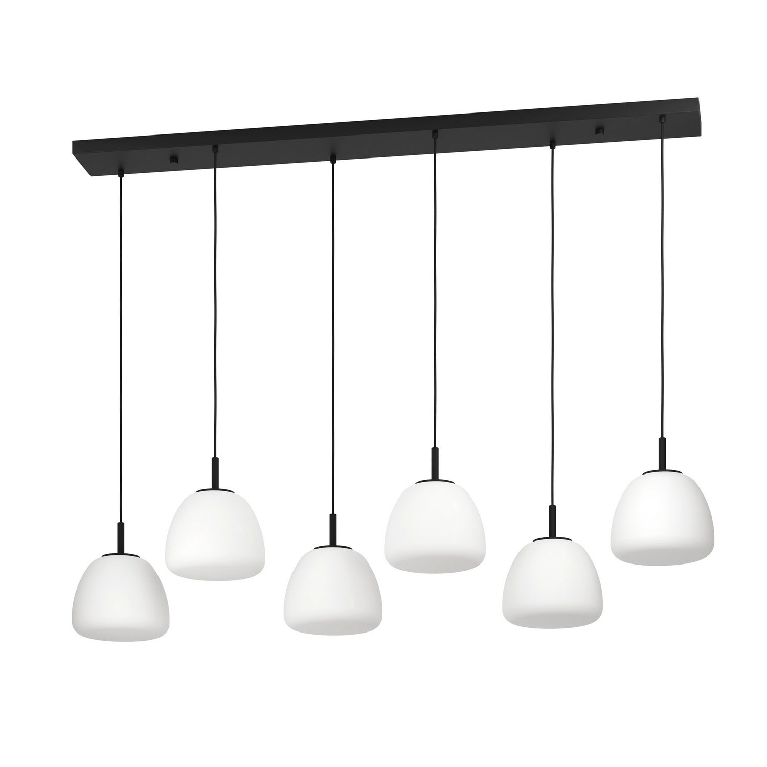 Eglo Canada - 390203A - Six Light Linear Pendant - Balmes - Black