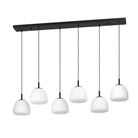Eglo Canada - 390203A - Six lampes linéaires Suspension - Baumes - Noir