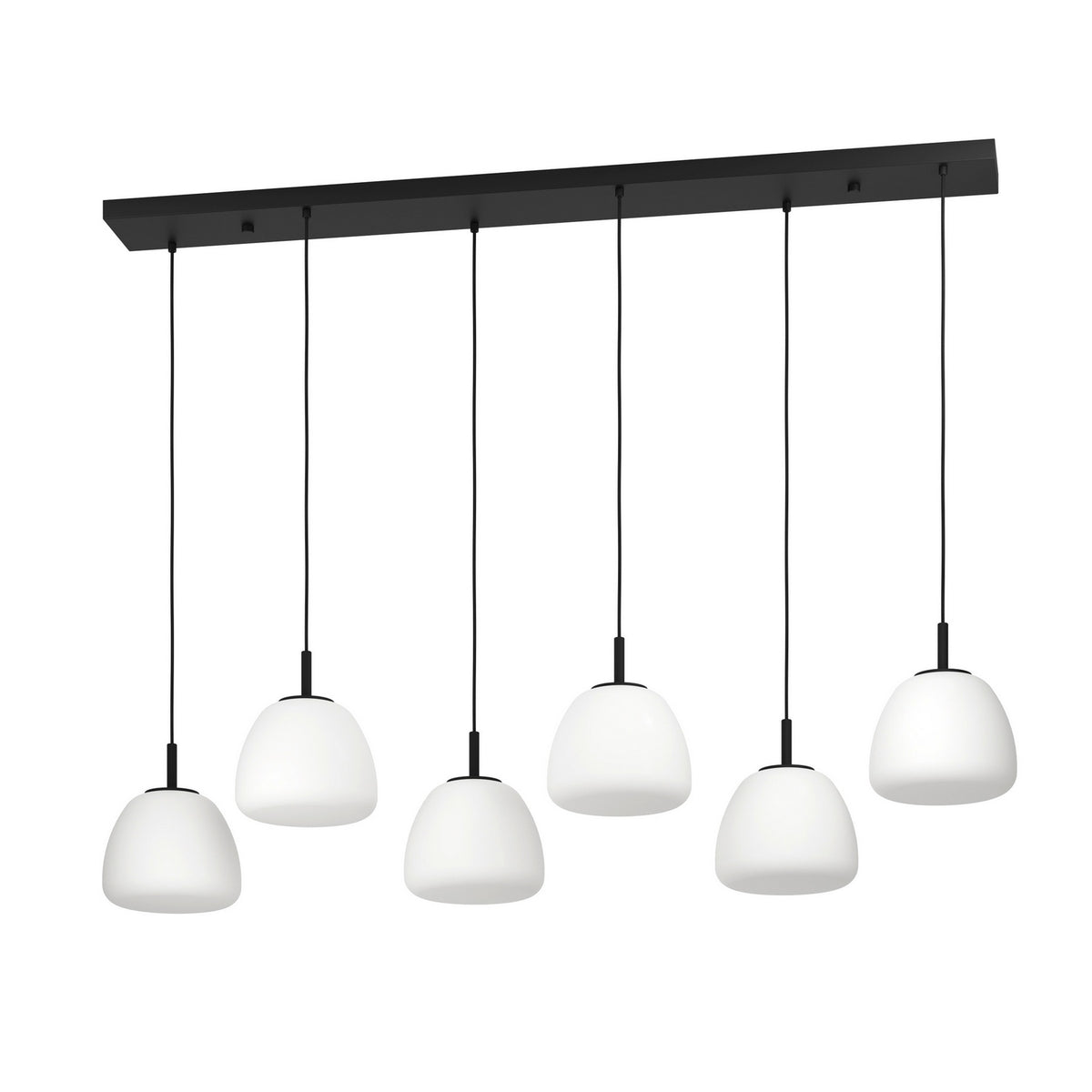 Eglo Canada - 390203A - Six Light Linear Pendant - Balmes - Black