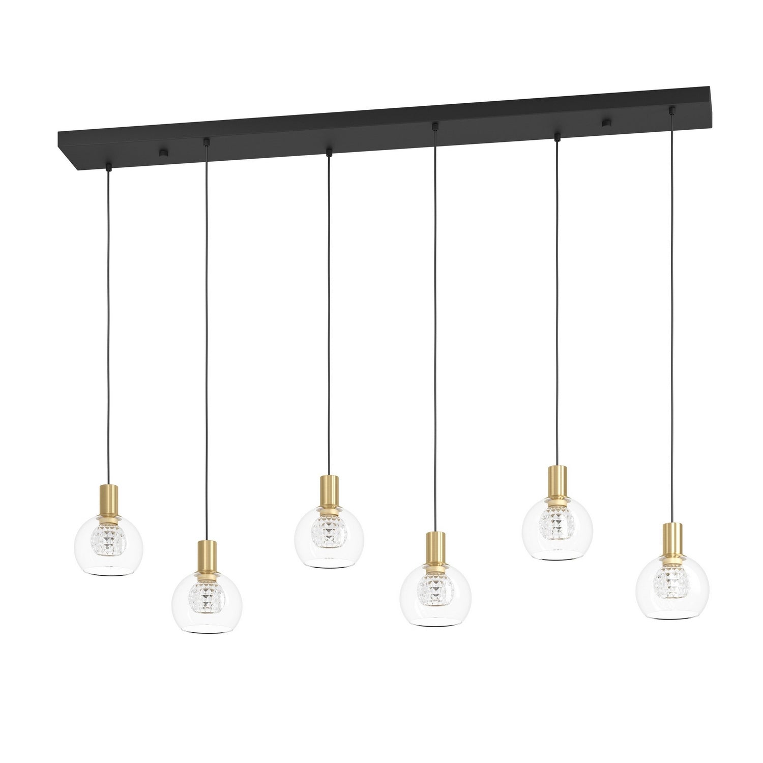 Eglo Canada - 390281A - LED Linear Pendant - Terque - Black, Brushed Gold