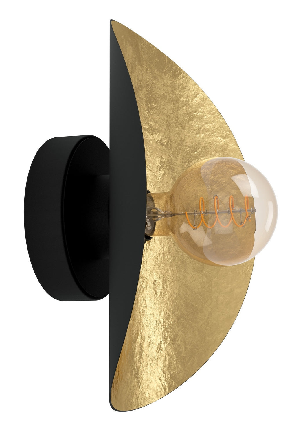 Eglo Canada - 390394A - One Light Wall Sconce - Saceda - Black, Gold Leaf