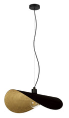 Eglo Canada - 390429A - One Light Pendant - Saceda - Black, Gold Leaf