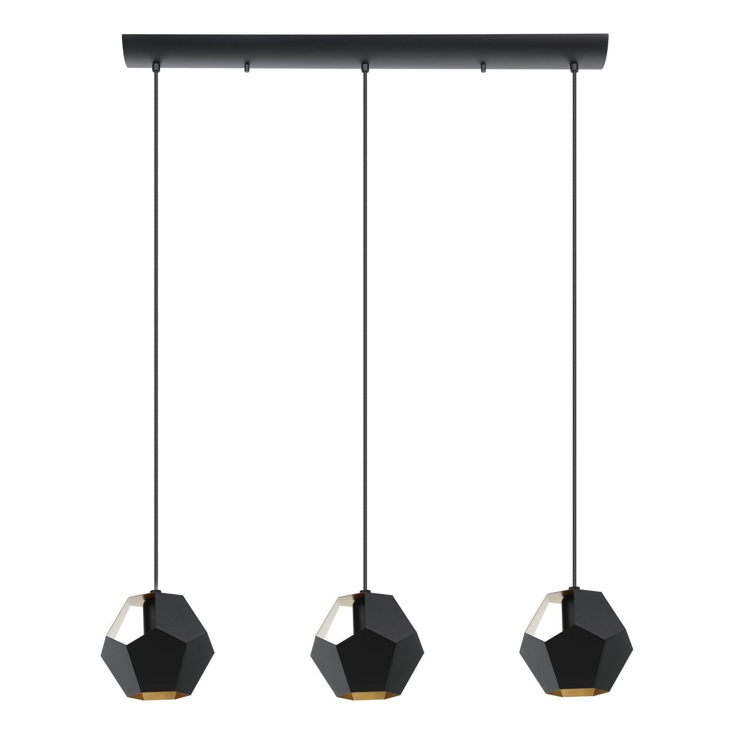 Eglo Canada - 39634A - Three Light Linear Pendant - Rasigures - Black