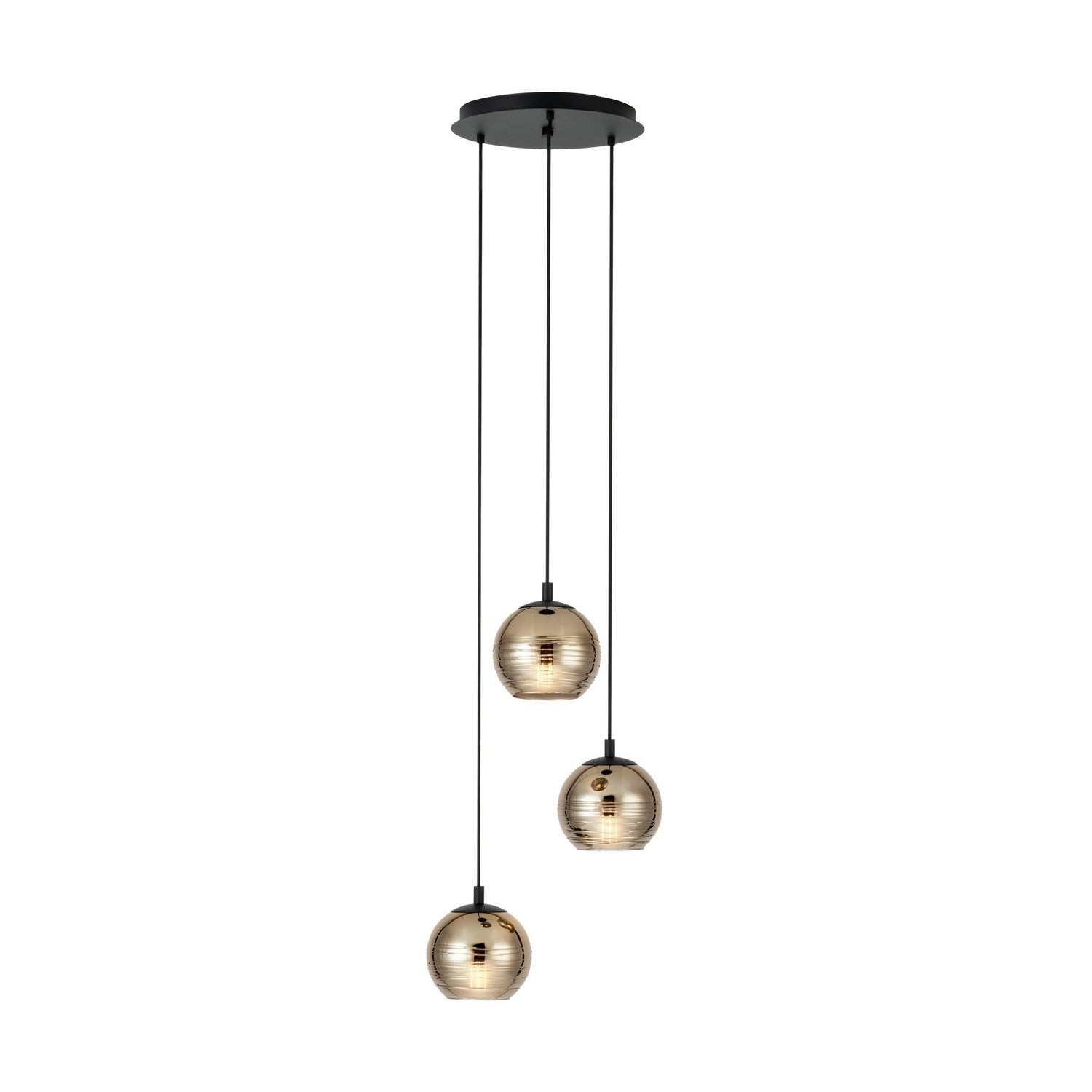 Eglo Canada - 39685A - Three Light Pendant - Lemorieta - Black