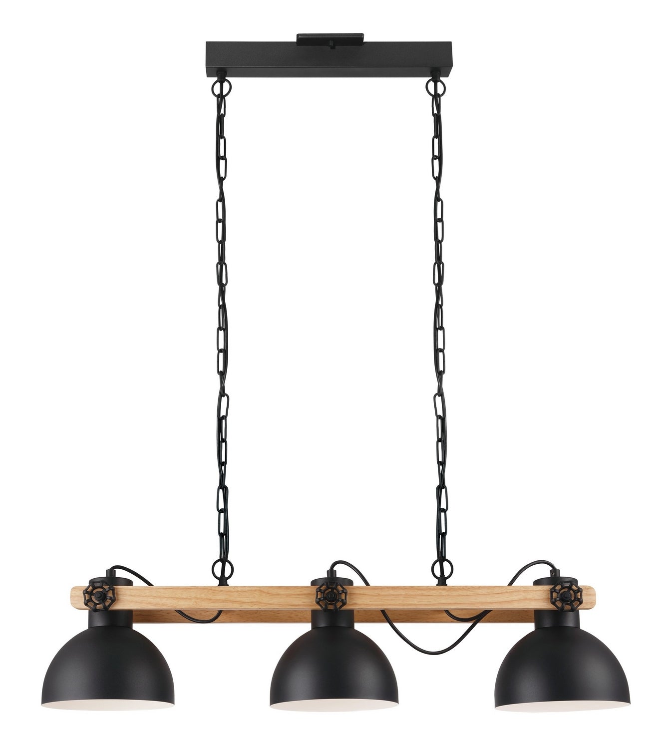 Eglo Canada - 43163A - Three Light Linear Pendant - Lubenham - Black