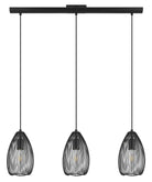Eglo Canada - 49142A - Three Light Linear Pendant - Clevedon - Black