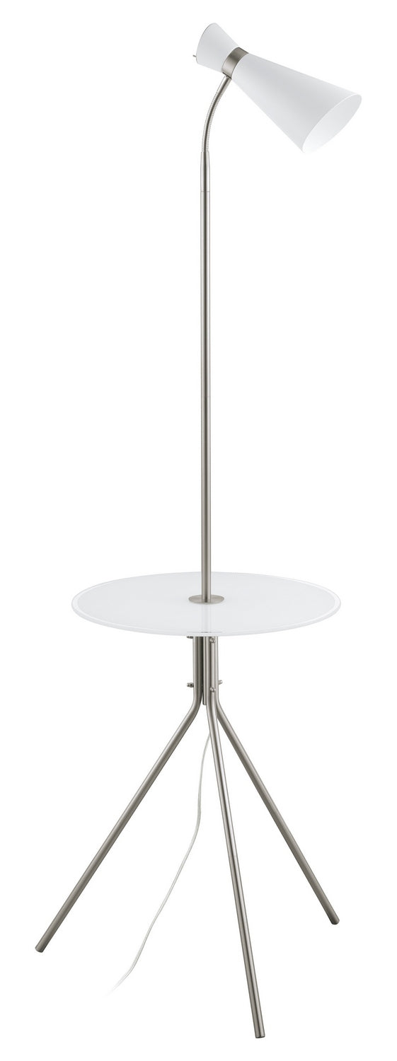 Eglo Canada - 203647A - One Light Floor Lamp - Policara - Matte Nickel