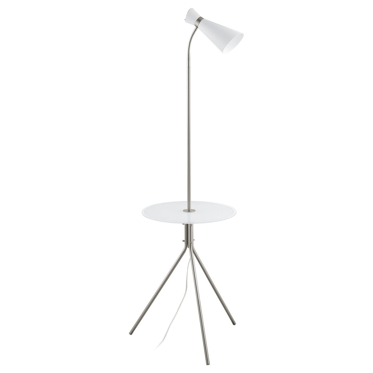 Eglo Canada - 203647A - One Light Floor Lamp - Policara - Matte Nickel