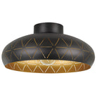 Eglo Canada - 205145A - Plafonnier à une lumière - Ramon 1 - Noir et or