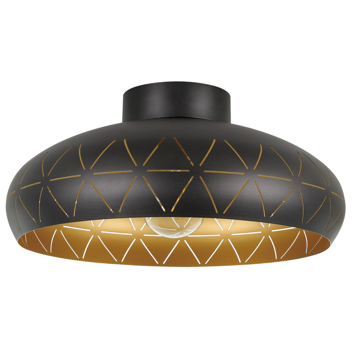 Eglo Canada - 205145A - One Light Ceiling Mount - Ramon 1 - Black & Gold