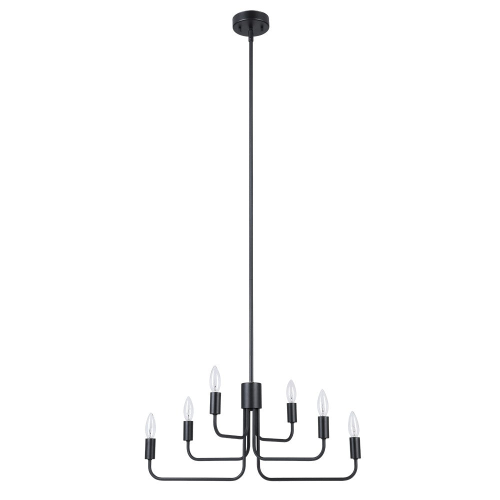 Eglo Canada - 205807A - Six lumières Suspendu - Portofino - Noir