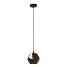 Eglo Canada - 205808A - Mini lampe Suspension - Rasigures - Structuré Noir et Or