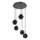 Eglo Canada - 39635A - Cinq lumières Suspension - Rasigures - Noir
