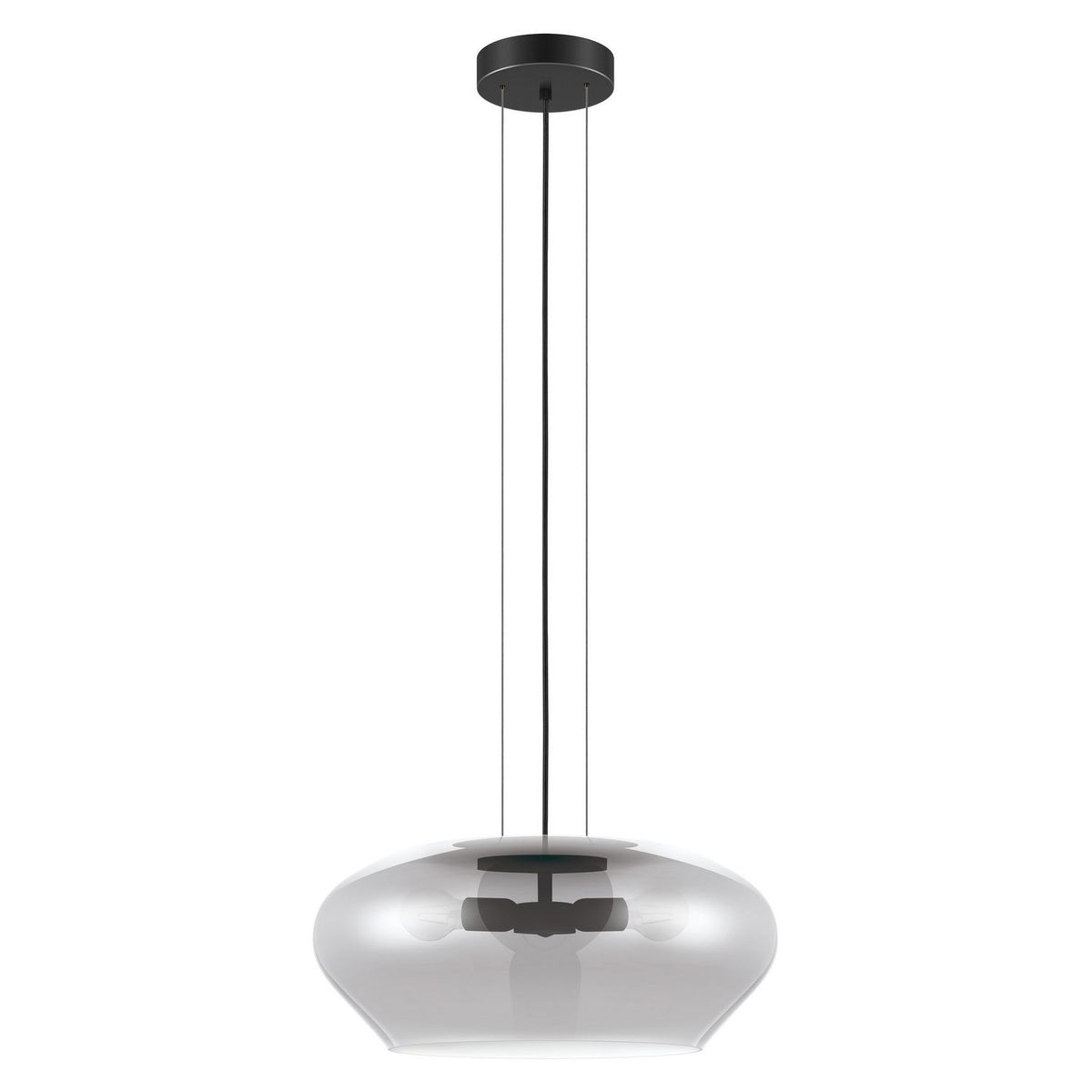 Eglo Canada - 39658A - Three Light Pendant - Priorat - Black