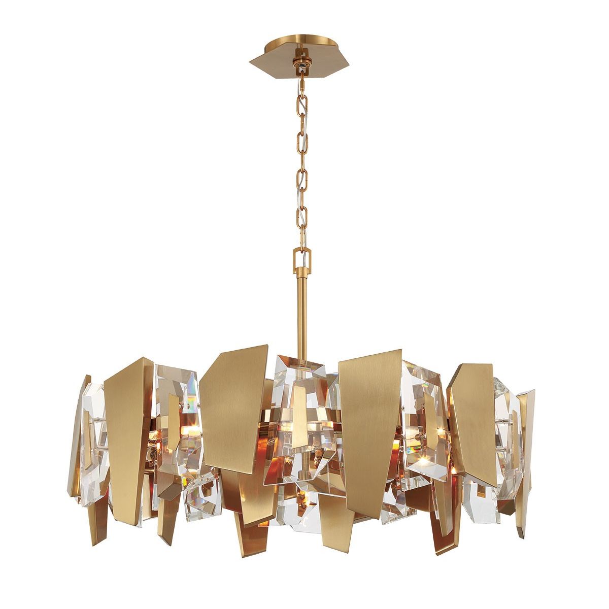 Lib & Co. Canada - 12215-037 - Eight Light Chandelier - Castellana - Brushed brass