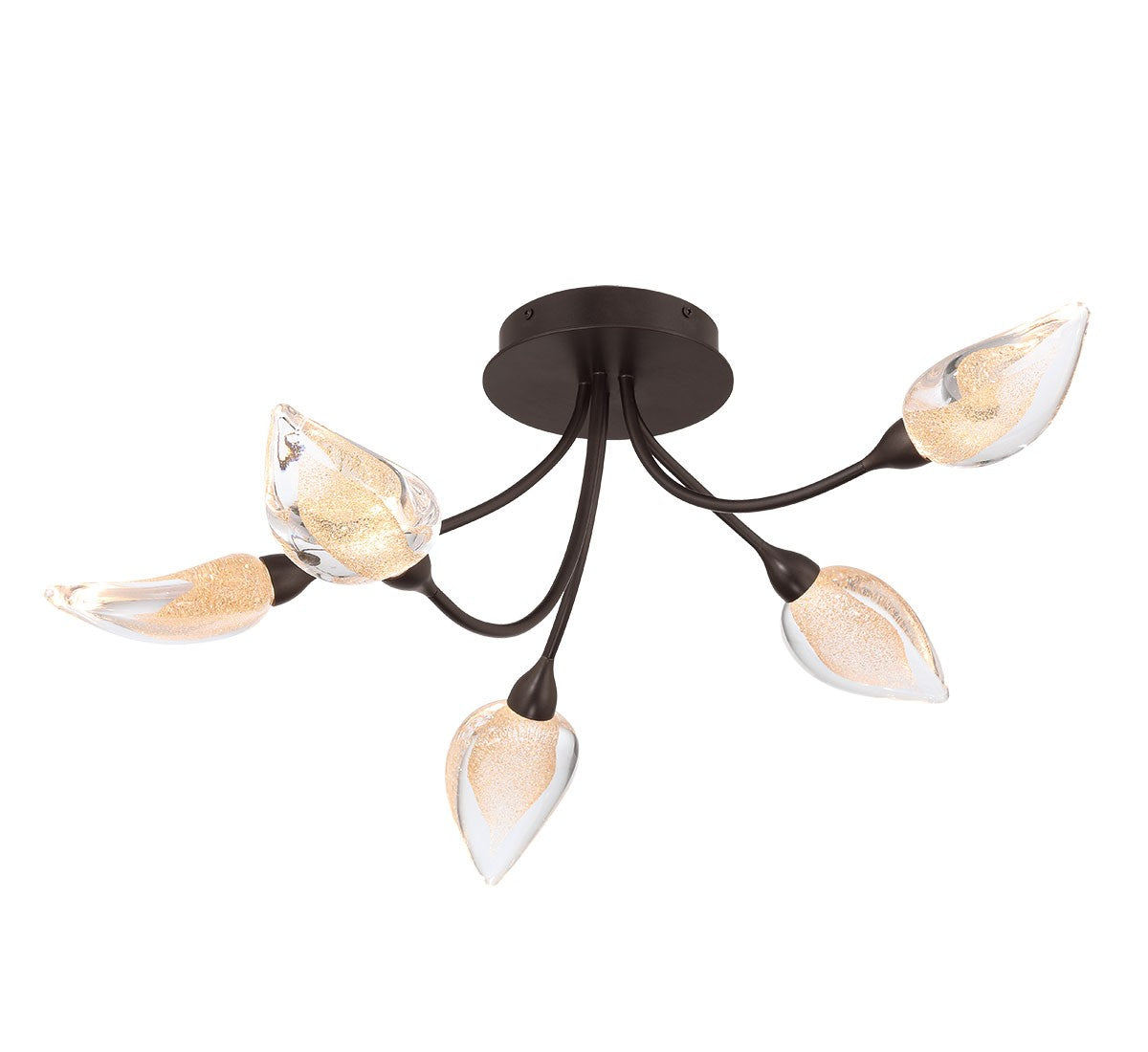Lib & Co. Canada - 12309-043 - LED Ceiling Mount - Modena - Black with gold accent