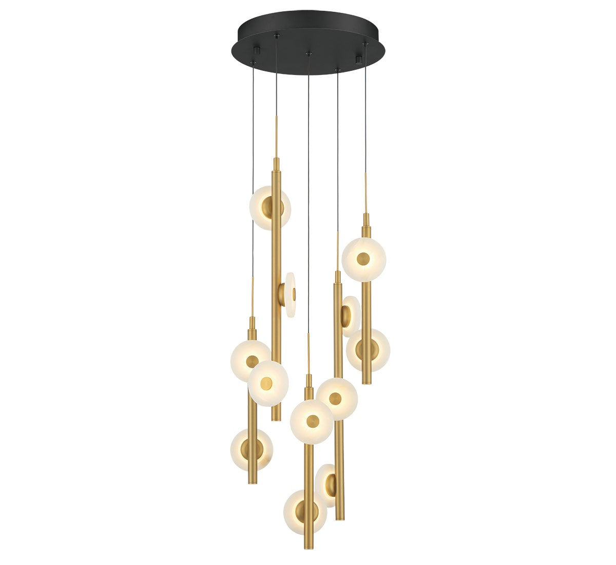 Lib & Co. Canada - 12360-02 - LED Chandelier - Etna - Black
