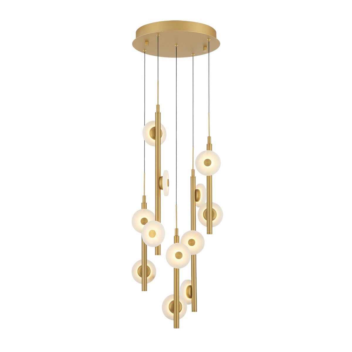 Lib & Co. Canada - 12360-030 - LED Chandelier - Etna - Painted antique brass