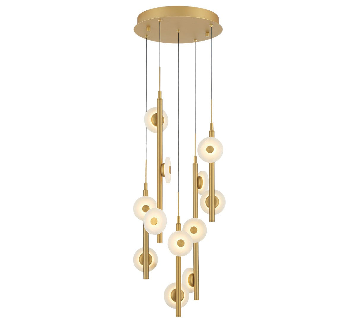 Lib & Co. Canada - 12360-030 - LED Chandelier - Etna - Painted antique brass