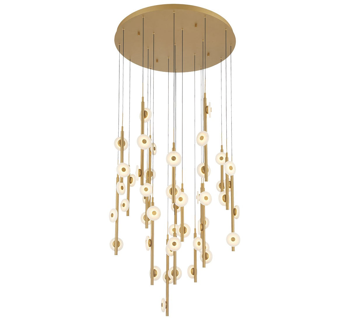 Lib & Co. Canada - 12362-030 - LED Chandelier - Etna - Painted antique brass