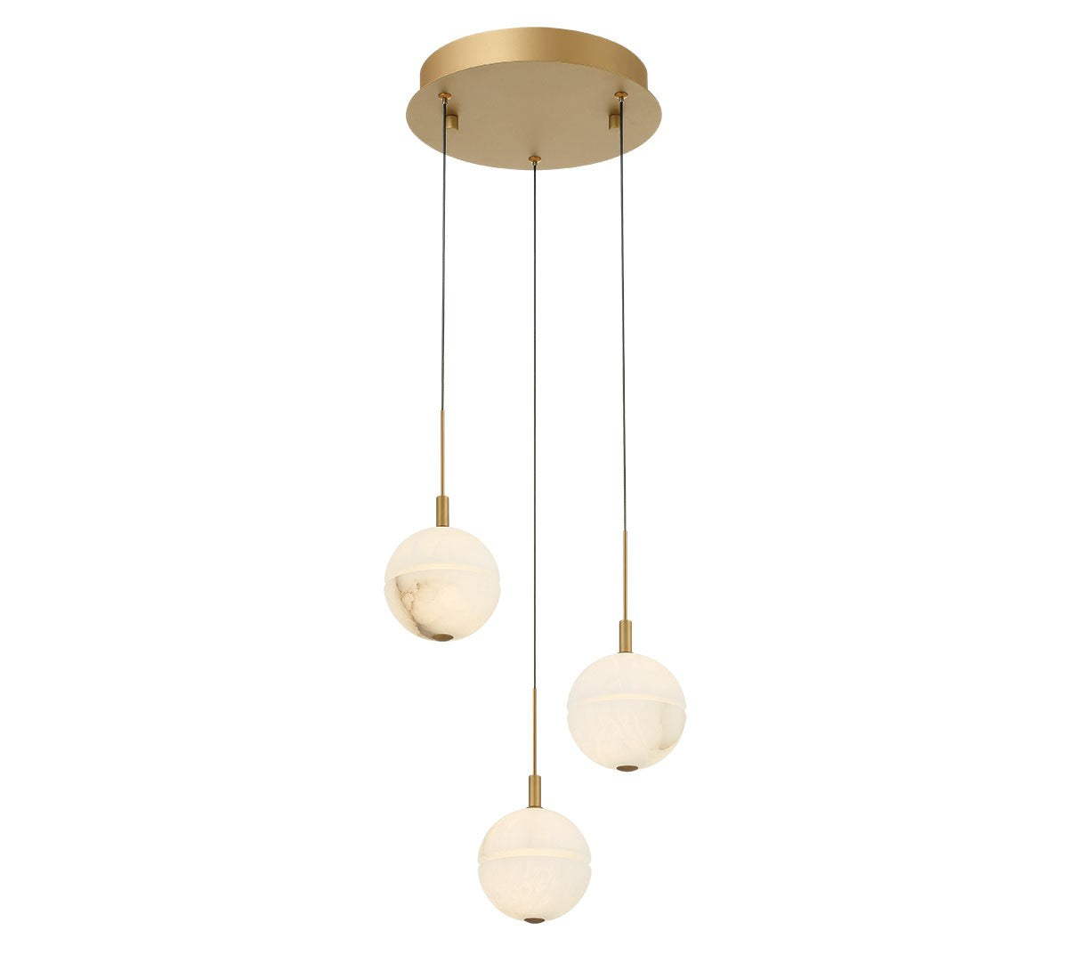 Lib & Co. Canada - 12370-030 - LED Pendant - Corfu - Painted antique brass