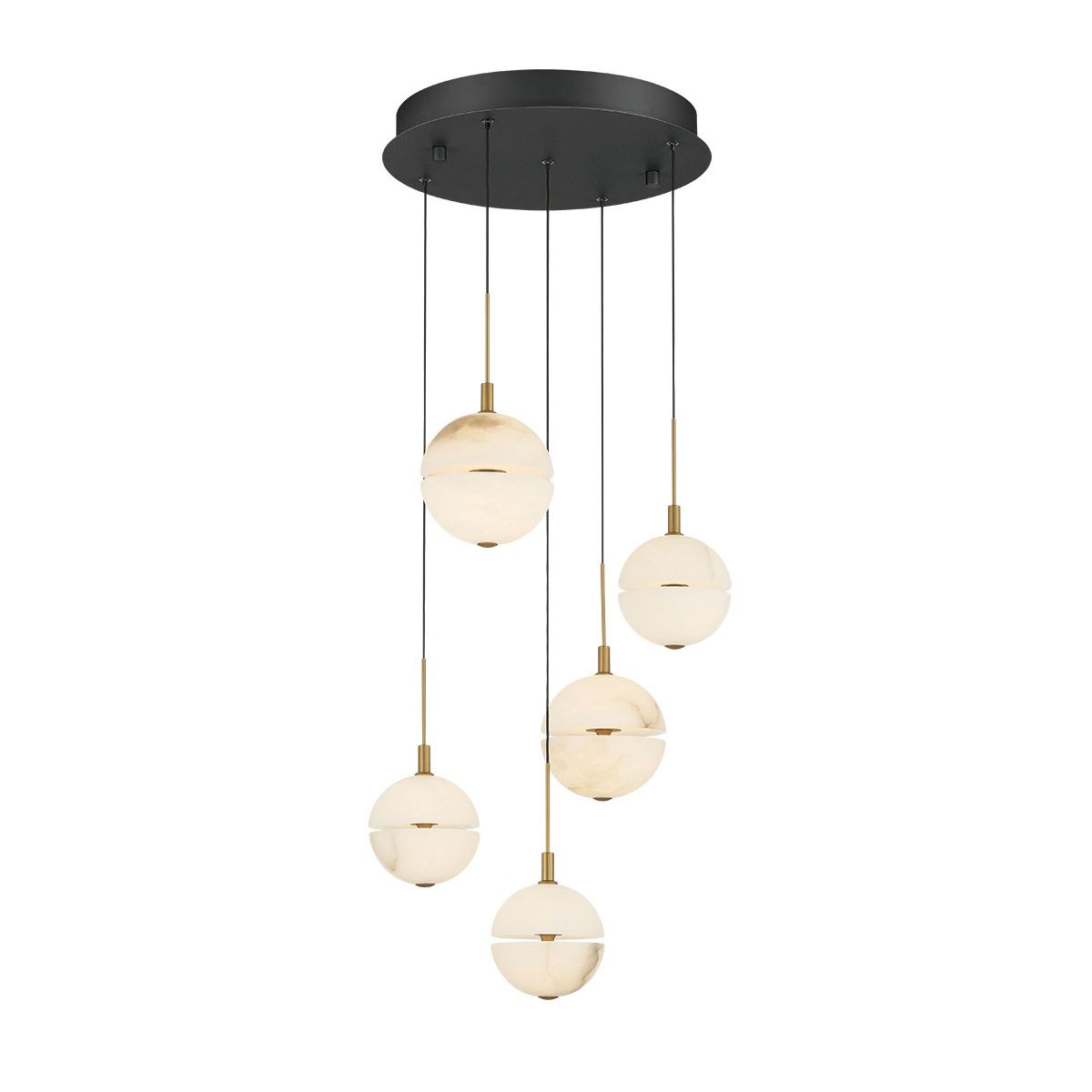Lib & Co. Canada - 12371-02 - LED Chandelier - Corfu - Black